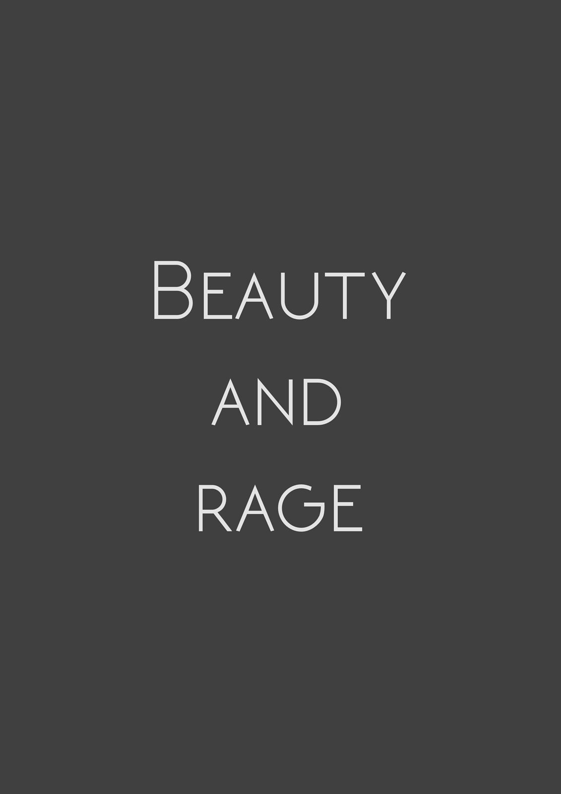 Beauty and rage print